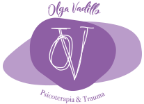 Logotipo color morado de la Psicoterapia de Olga Vadillo